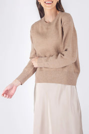 OVERSIZED SWEATER (LIGHT BROWN)