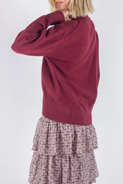 OVERSIZED SWEATER (BURGUNDY)