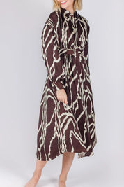 DELILAH DRESS (BROWN) 48"