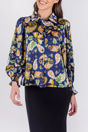 GRETTA TOP (NAVY)