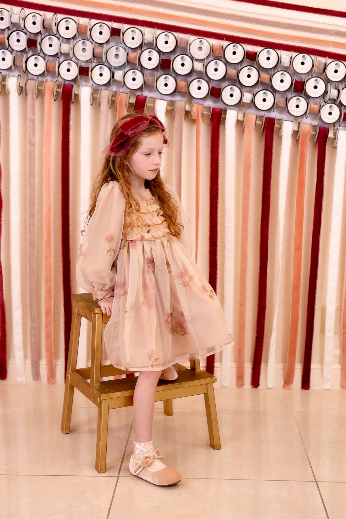 Primrose Bow Headband - Mushroom Taupe (Handmade in the USA!)