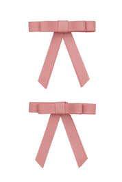 Grosgrain Bow Clip Set (2) - Sweet Nectar