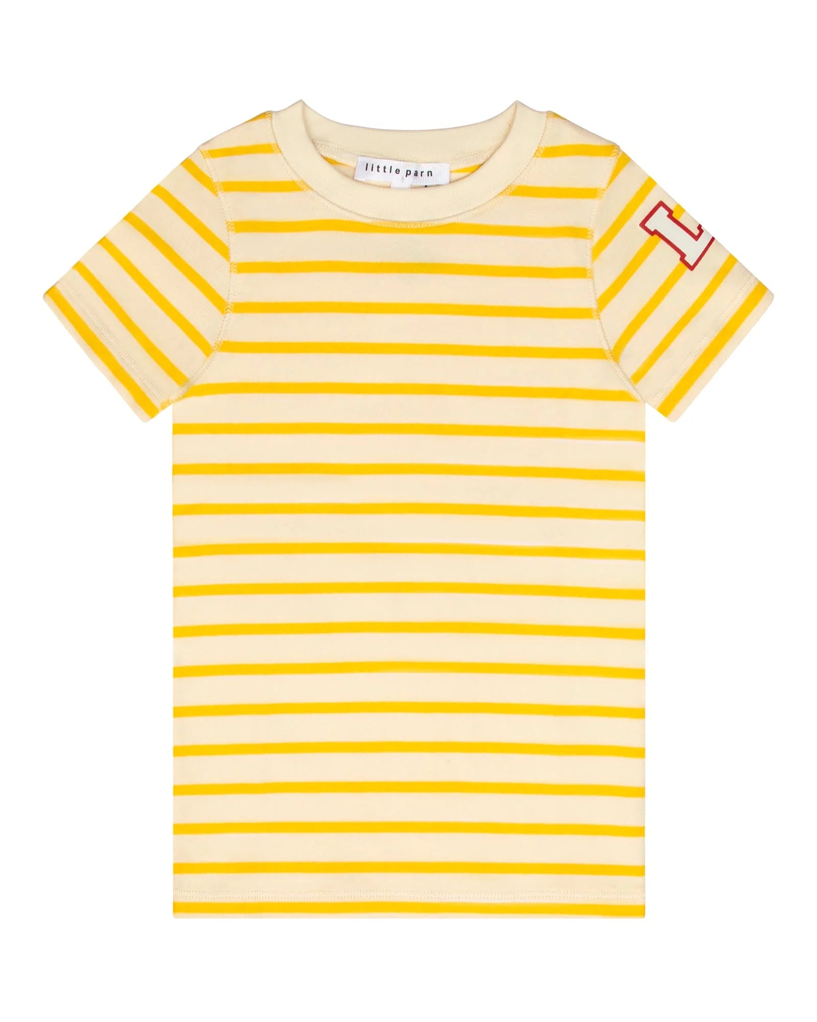 Classic Striped Short Sleeve Tee Yellow