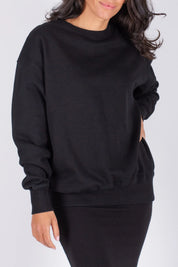 OVERSIZED CREWNECK SWEATSHIRT (BLACK)