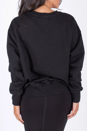 OVERSIZED CREWNECK SWEATSHIRT (BLACK)