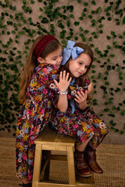 Oversized Bow Pony/Clip - Sweet Nectar Grosgrain