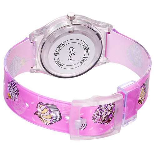 Ovvel Girls Analog Watch for kids - Cupcakes