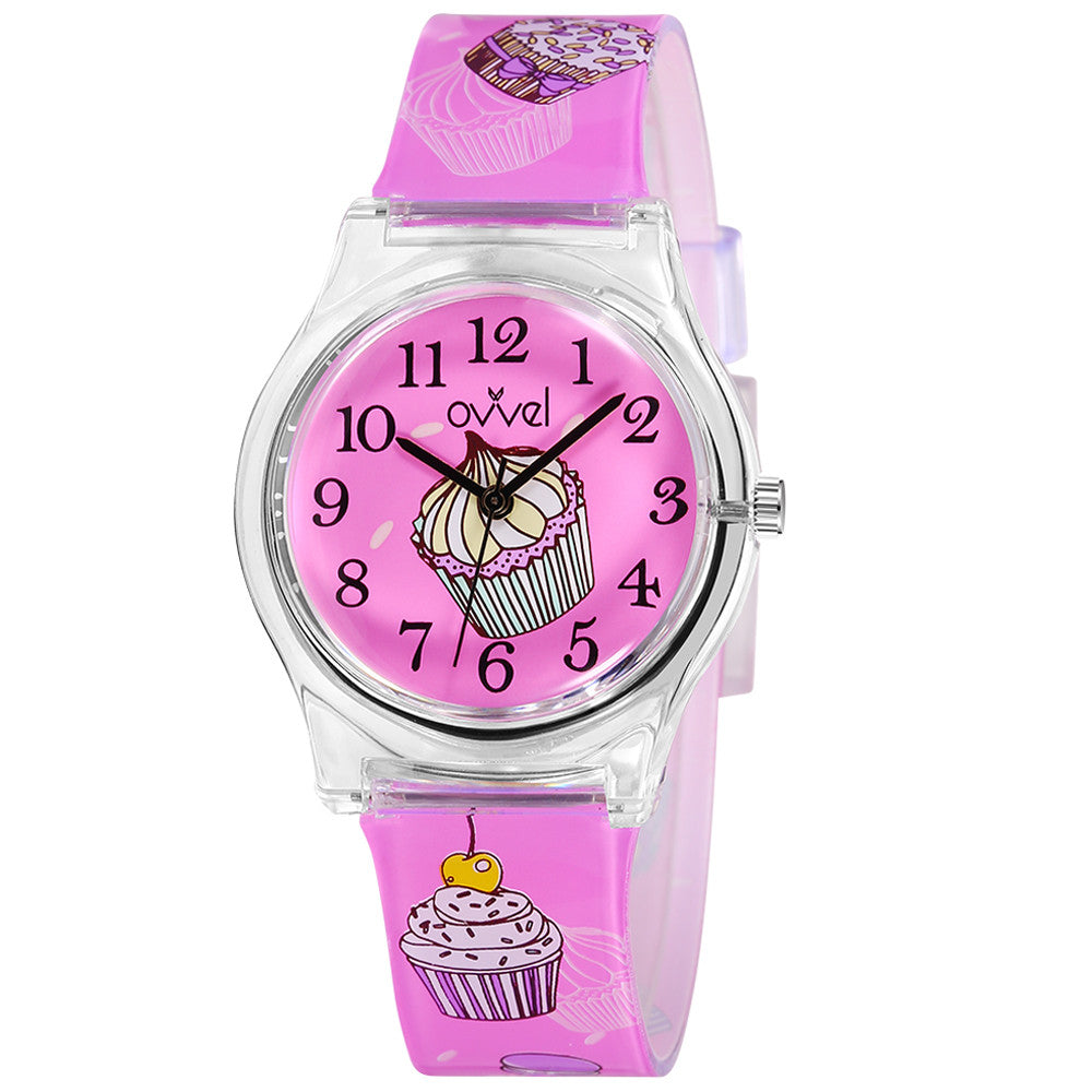 Ovvel Girls Analog Watch for kids - Cupcakes