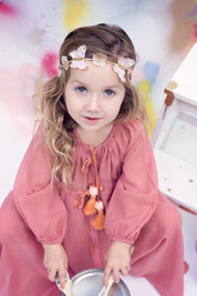 Butterfly Hair Wrap - Blush with Gold Glitter - PROJECT 6, modest fashion