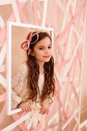 Orchid Butterfly Bow Headband - Hot Pink