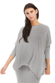 EDEN TOP SOLID JERSEY (LIGHT H. GREY)