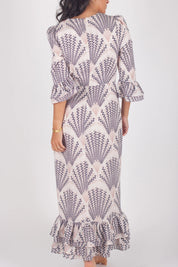 JUDY DRESS (IVORY/PATTERN)