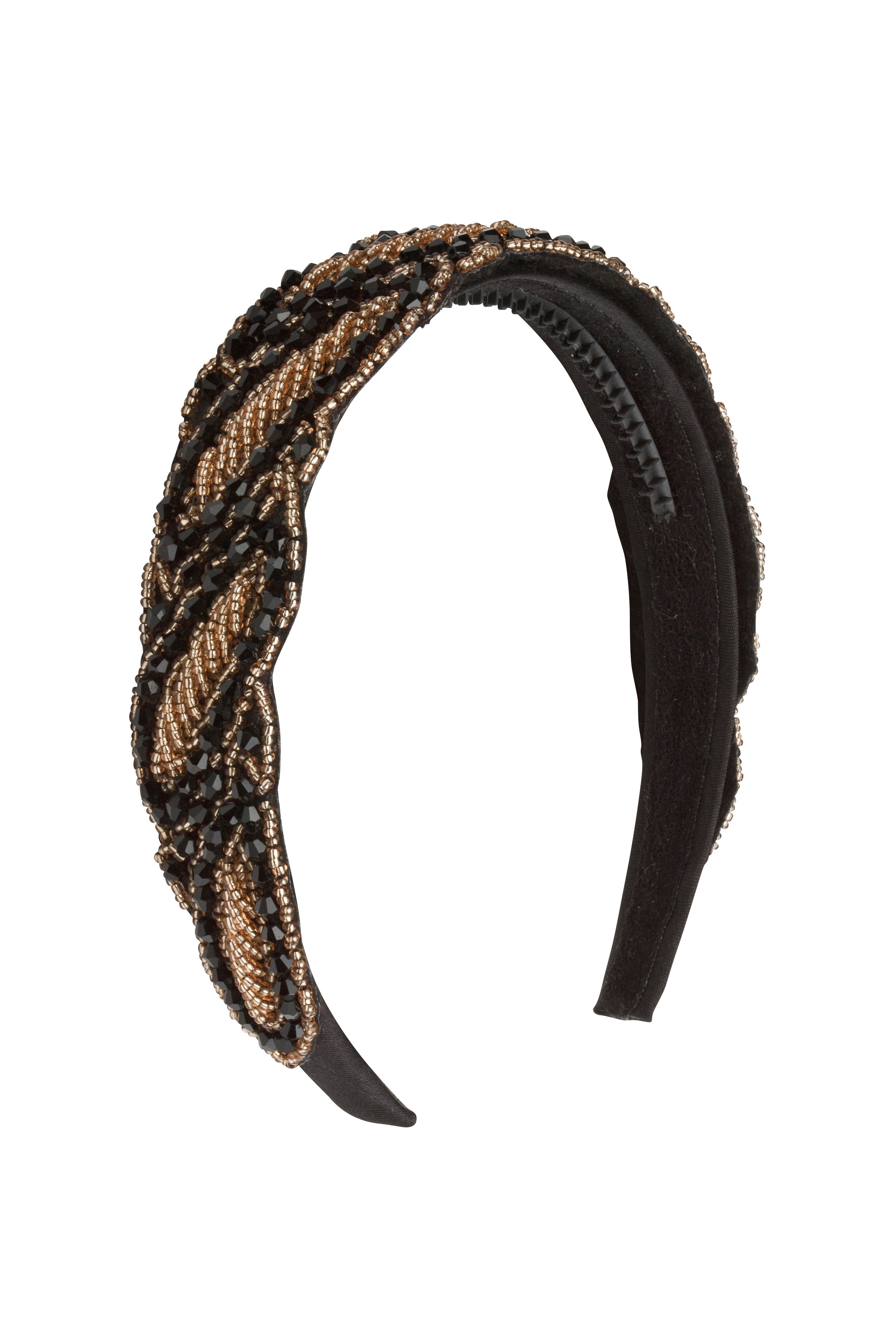 Indian Beaded - Black/Gold
