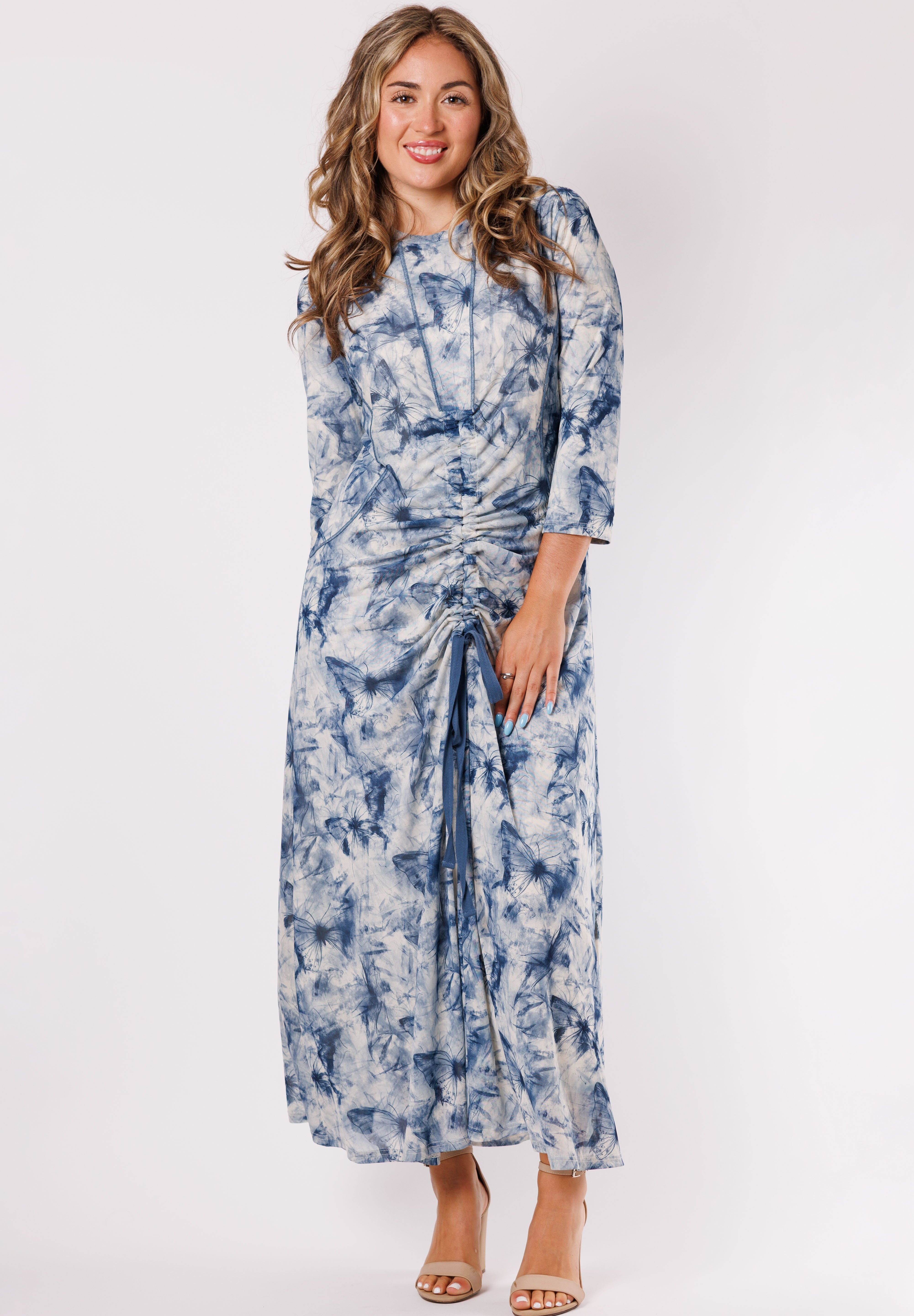 MESH PRINT DRESS (26003)