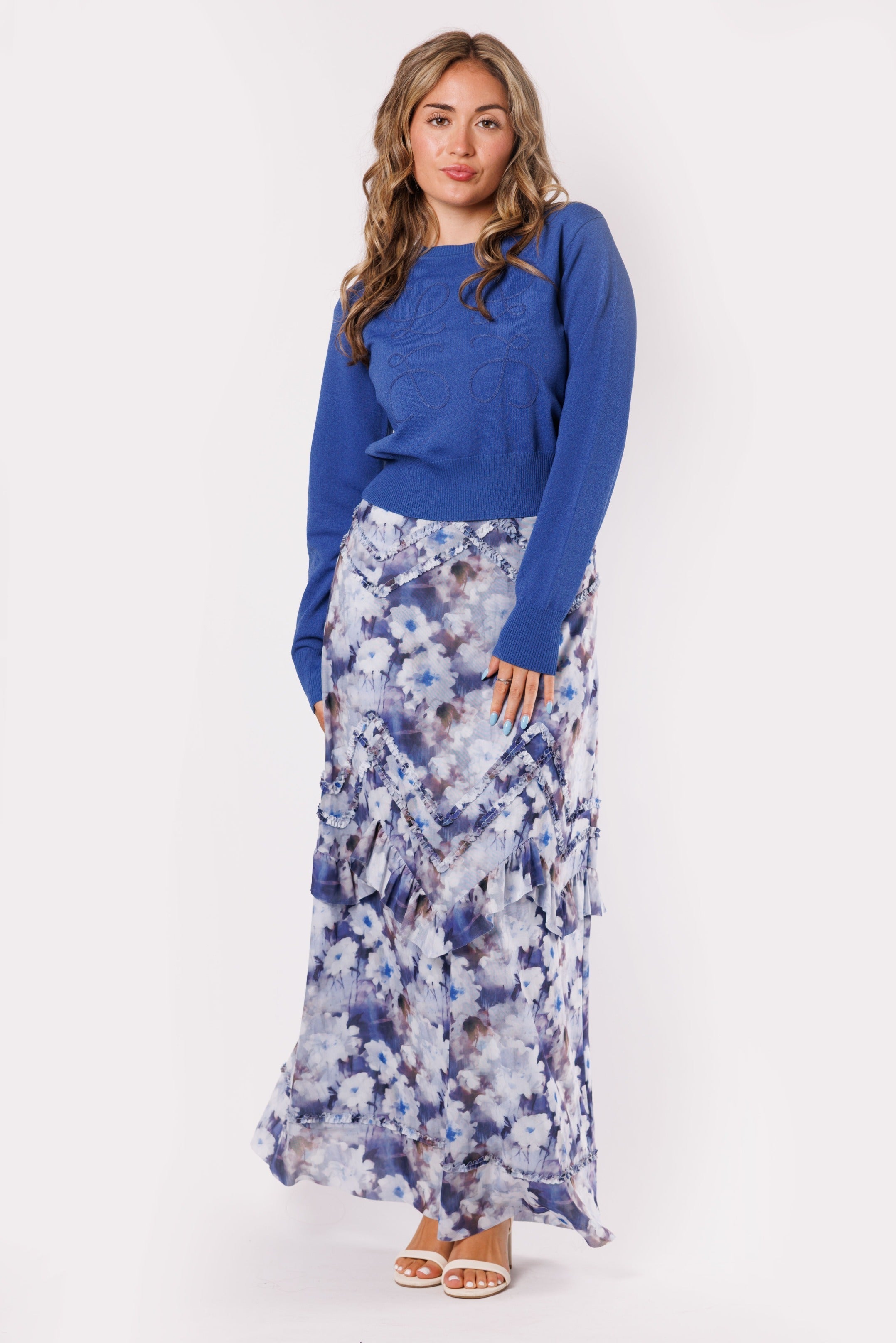 SWIRL DESIGN SWEATER (26066)