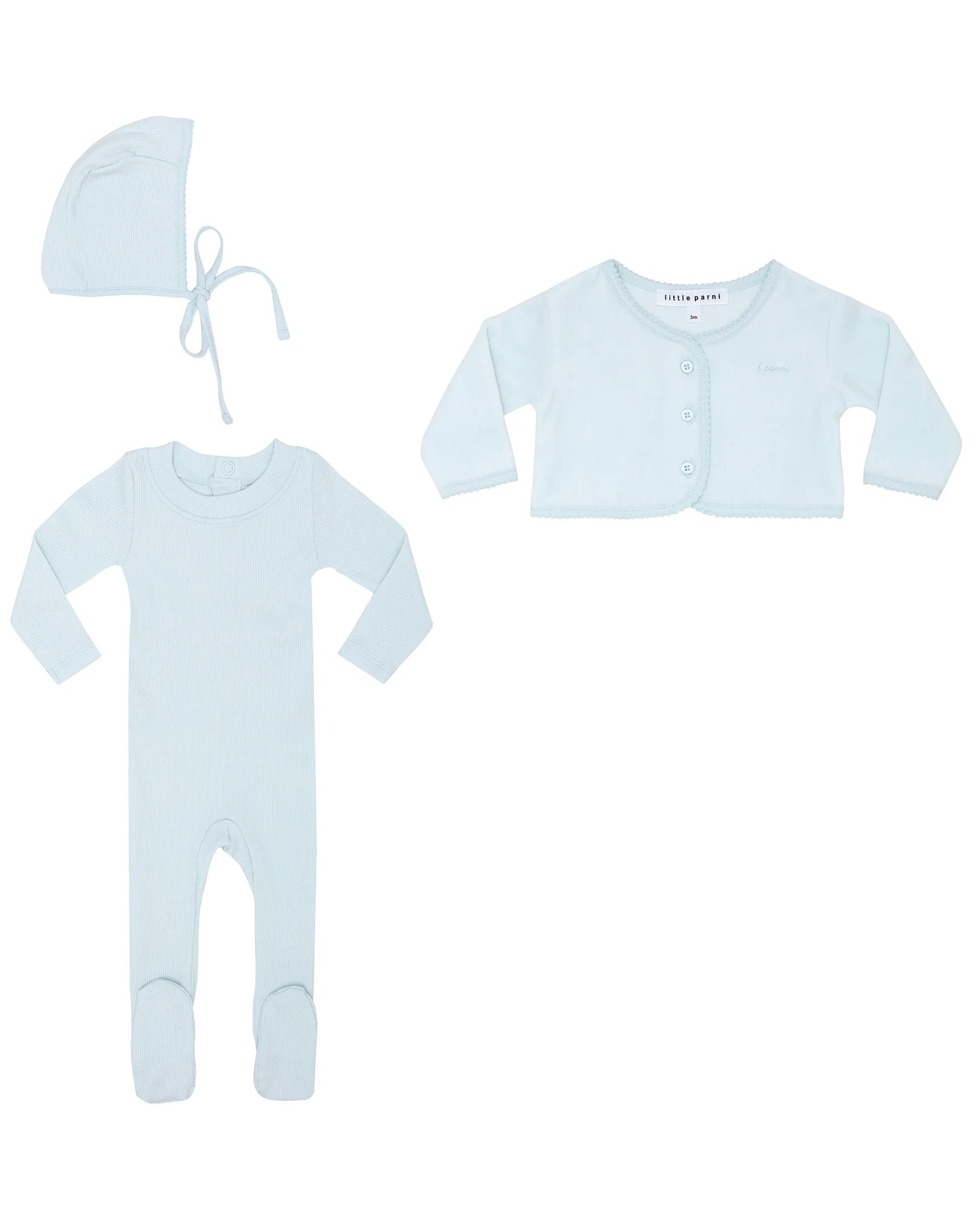 Baby Layette Set Plus Bonnet Gift Box