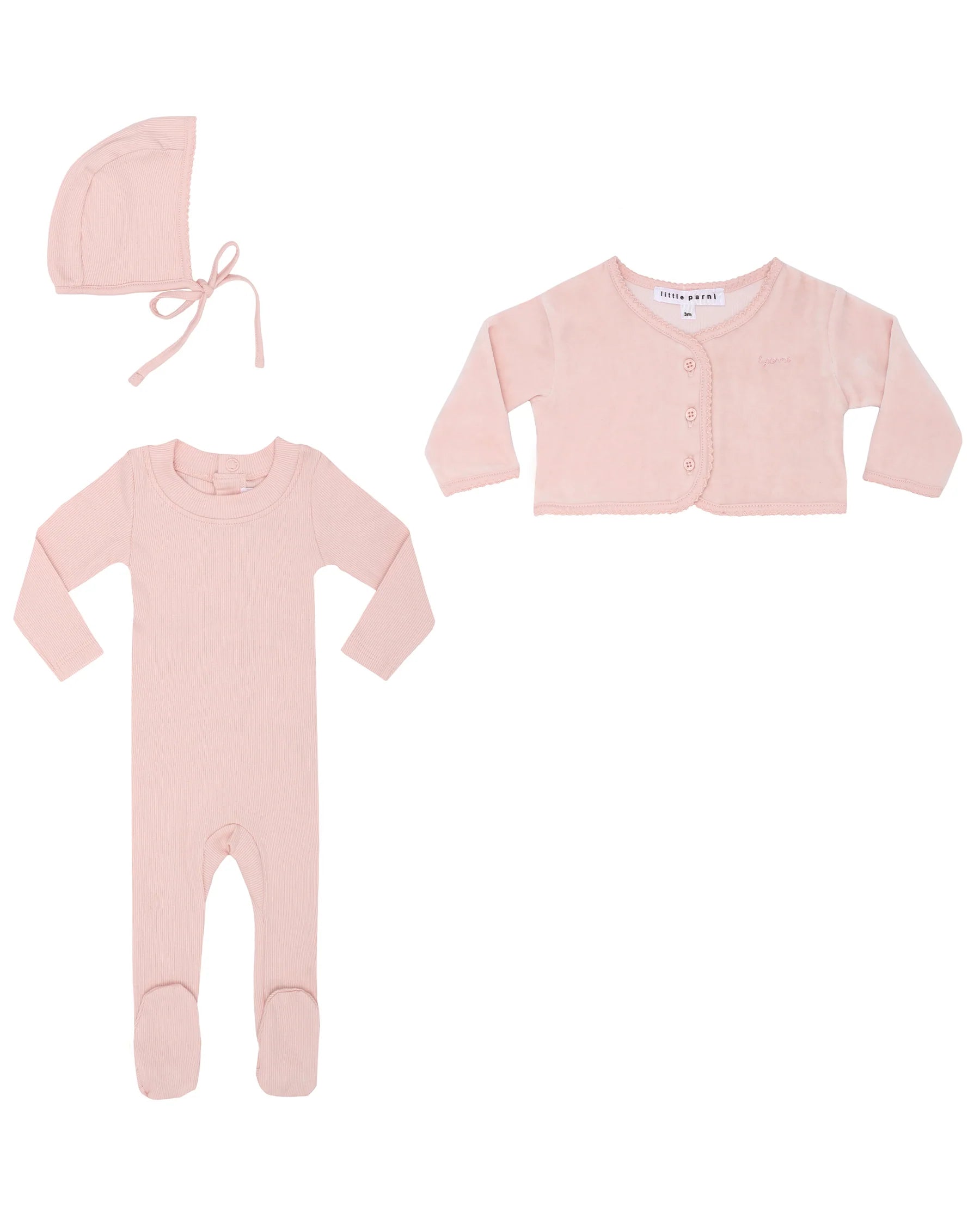 Baby Layette Set Plus Bonnet Gift Box