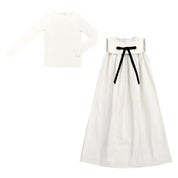 Taffeta Maxi Bow Jumper