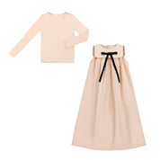 Taffeta Maxi Bow Jumper