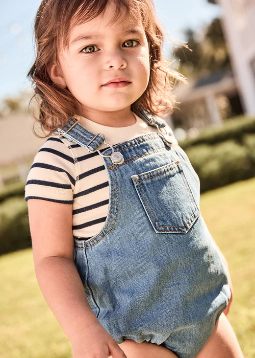 Classic Denim Baby Overalls Blue