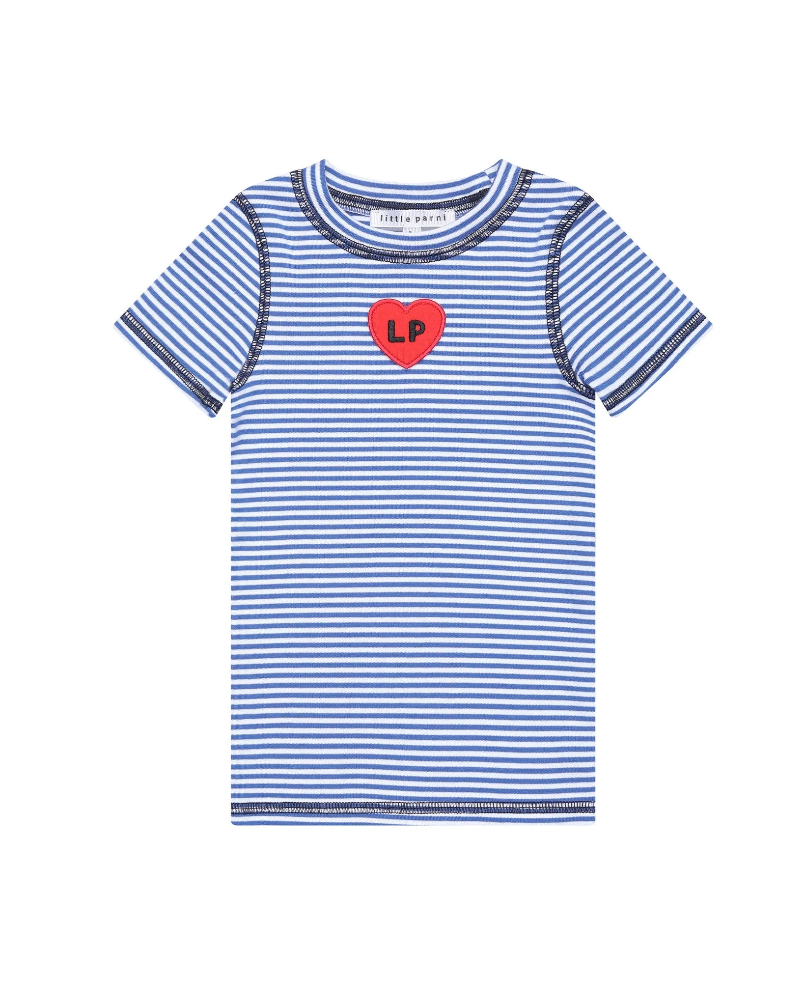 Heart Play Short Sleeve Tee Royal Blue