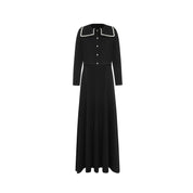 Embroidered Collar Teen Maxi Set