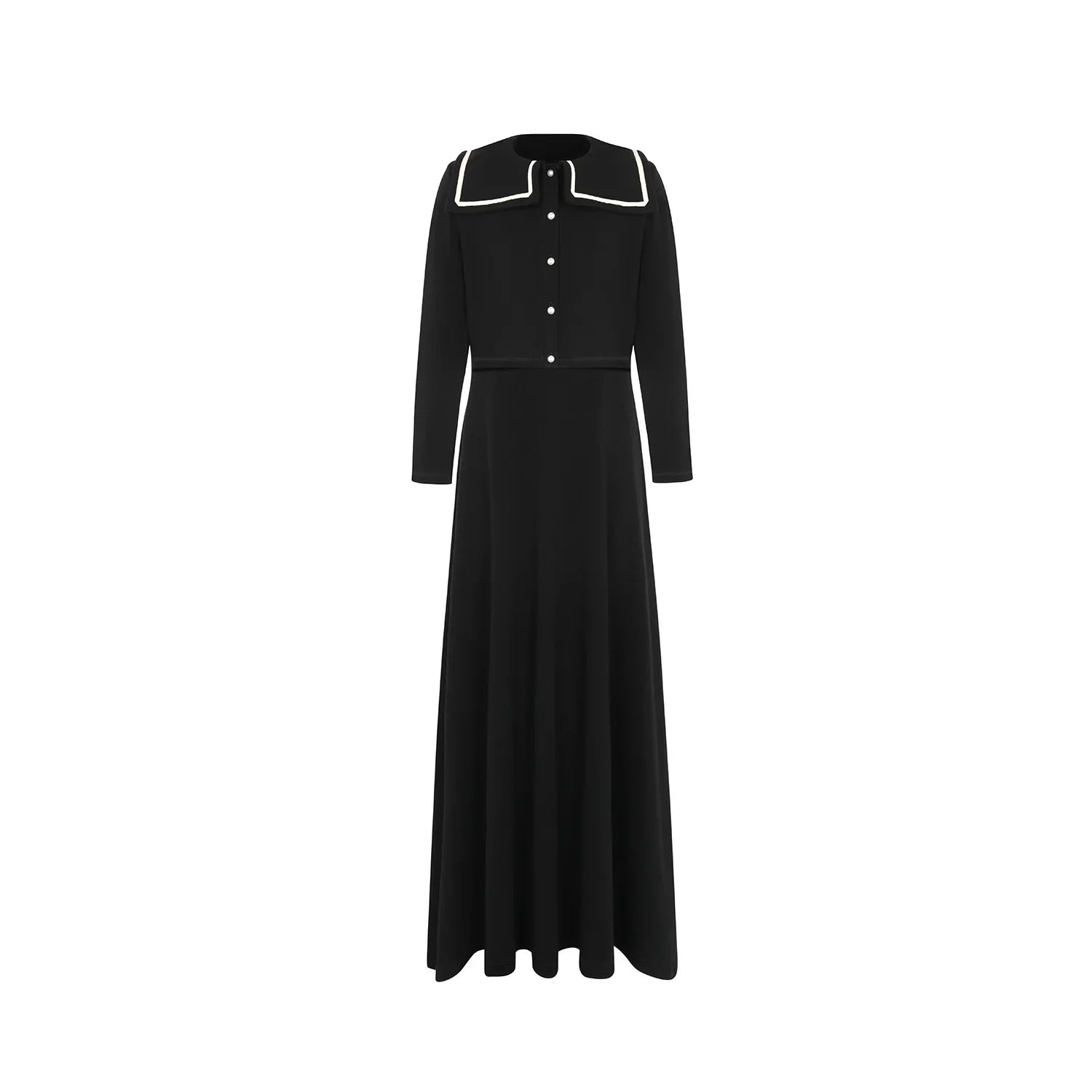 Embroidered Collar Teen Maxi Set
