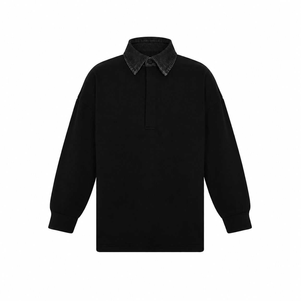Boys Denim Collar Polo
