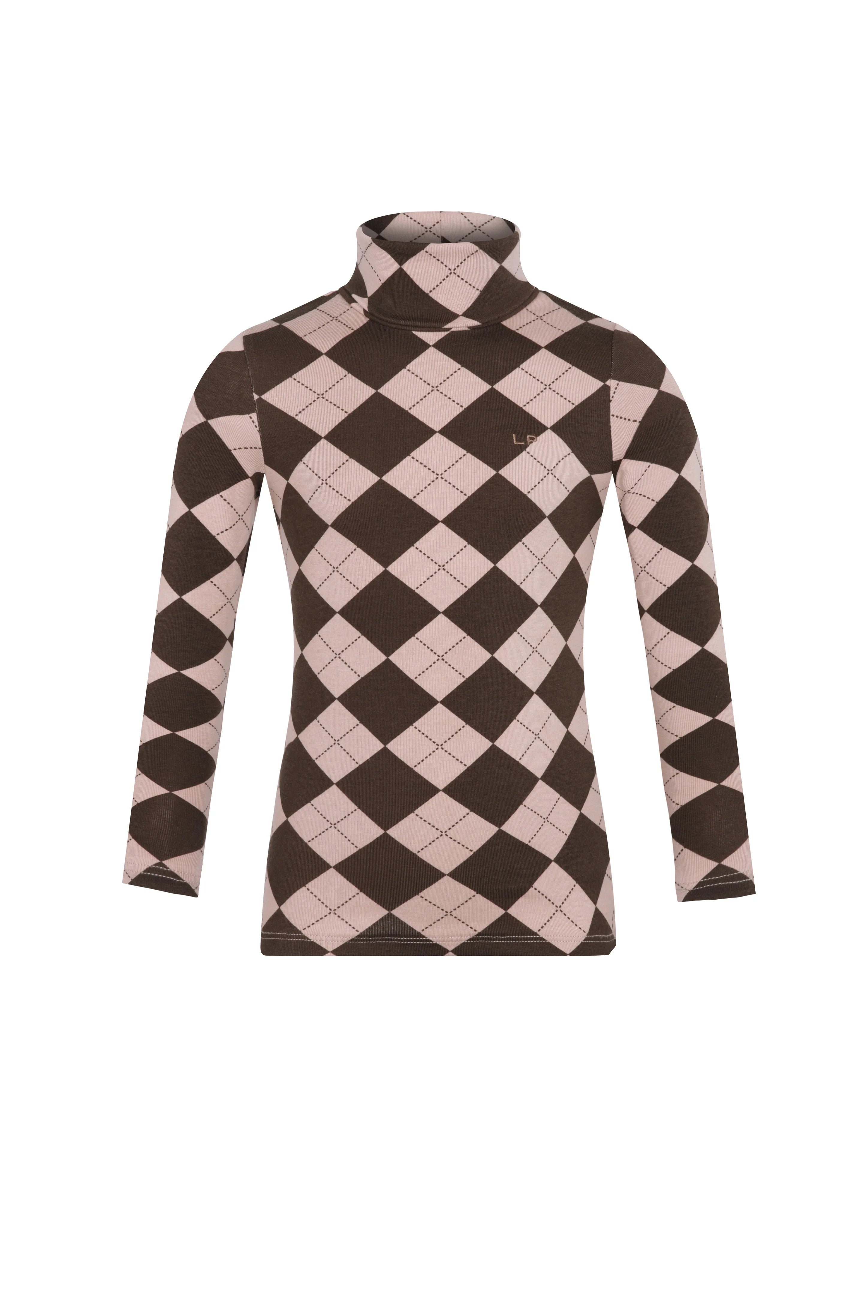 Casual Argyle Turtleneck