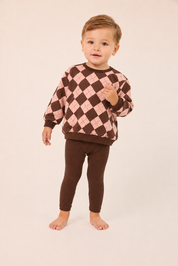 Toddler Argyle Sweatshirt Set