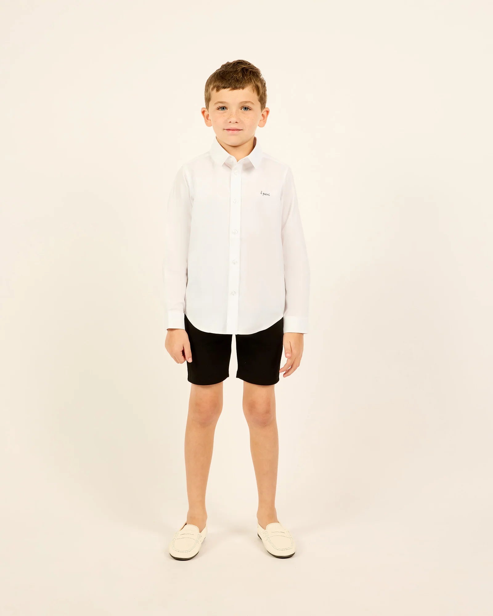 Boys Long Sleeve White Shirt