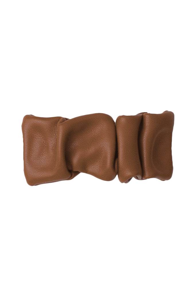 Leather Bunches Clip (1) - Camel