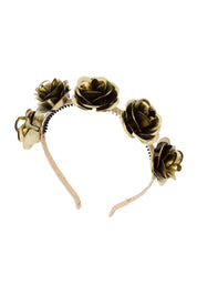Lonely Roses Headband - Gold - PROJECT 6, modest fashion
