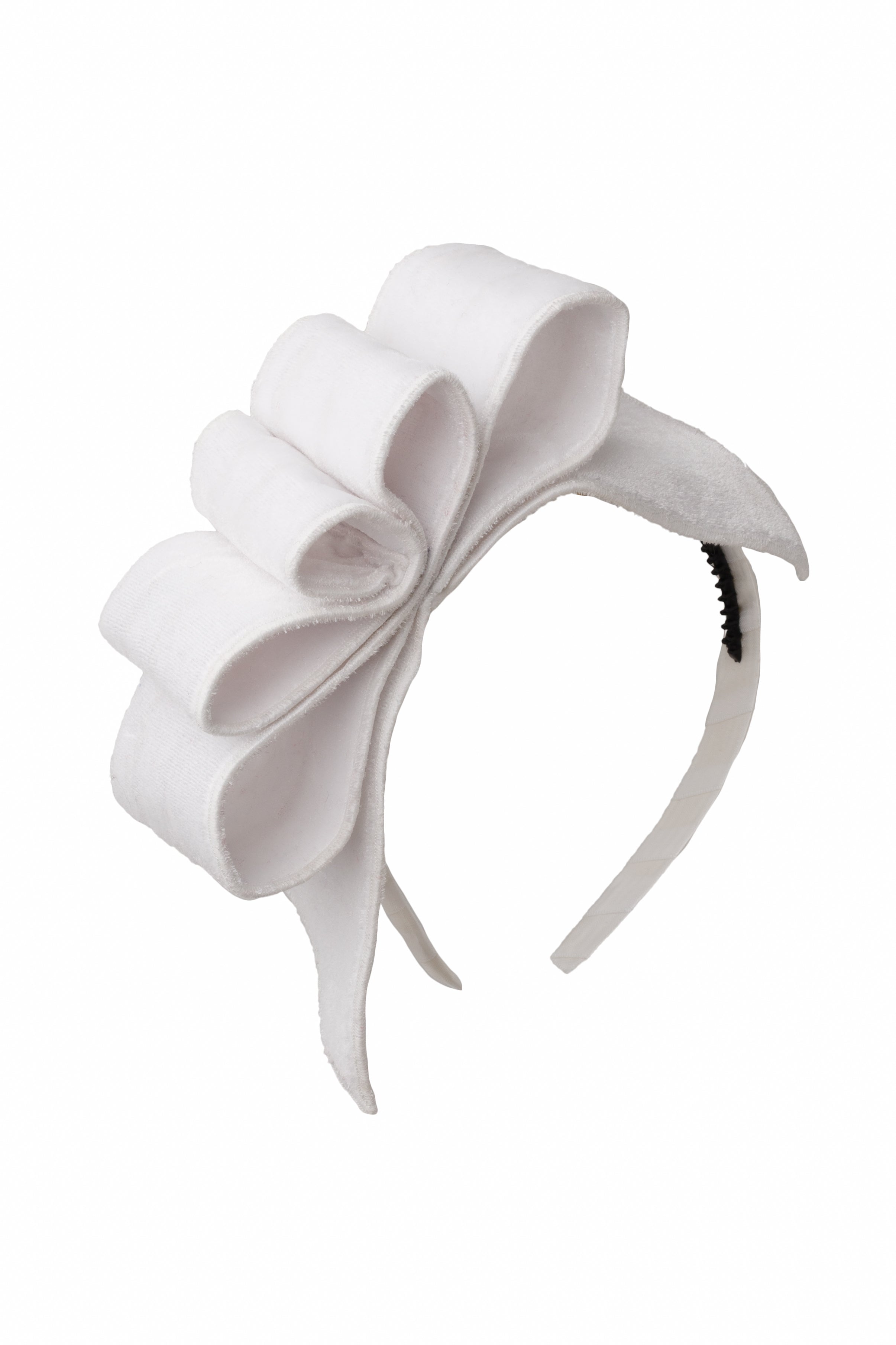 Loop Headband - Velvet - White