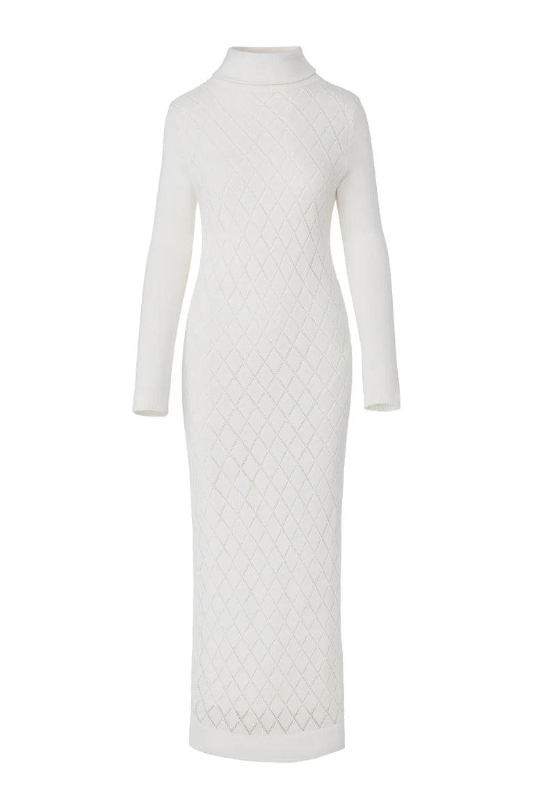 DIAMOND POINTELLE MAXI DRESS
