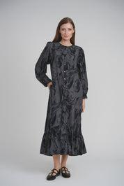 HAILEY DRESS (BLACK SMOKE)