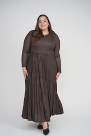 RACHEL DRESS (BROWN)