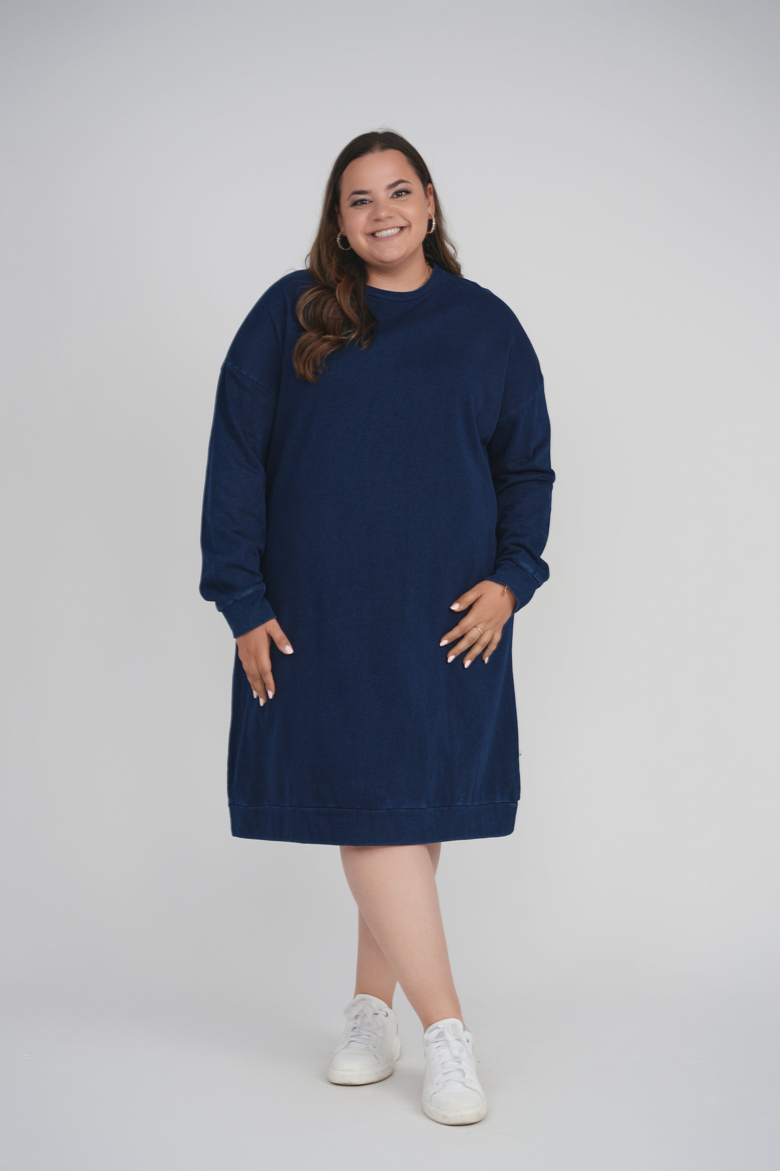 ACID WASH DRESS (INK)