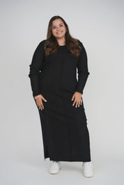 SWEATER MAXI DRESS (BLACK)