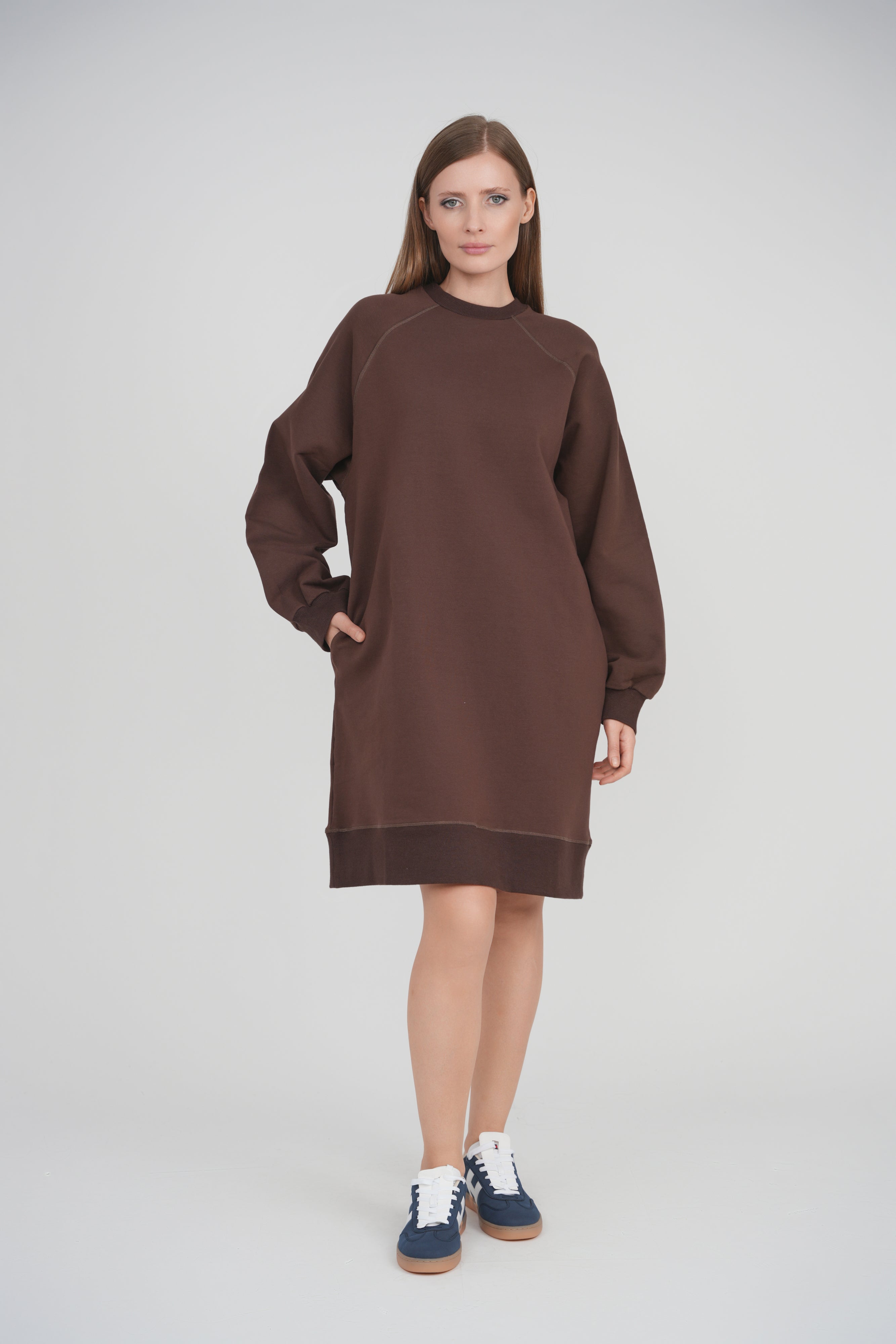 OVERSIZED SWEATSHIRT DRESS
