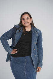 DENIM BLAZER (BLUE DENIM)