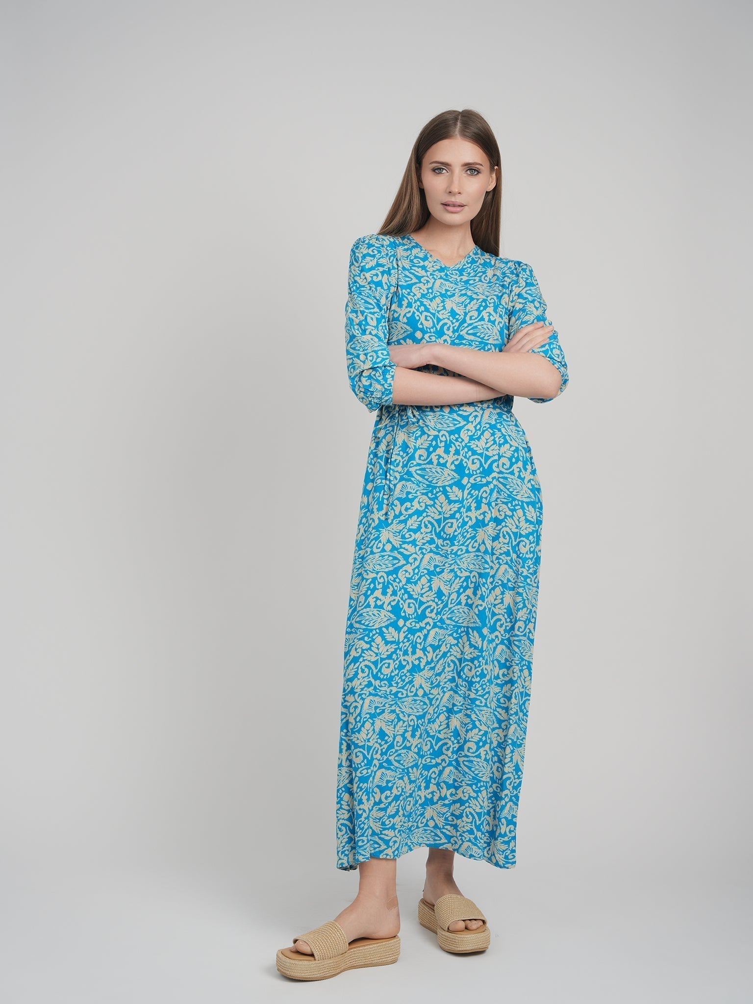 STELLA DRESS (TEAL)