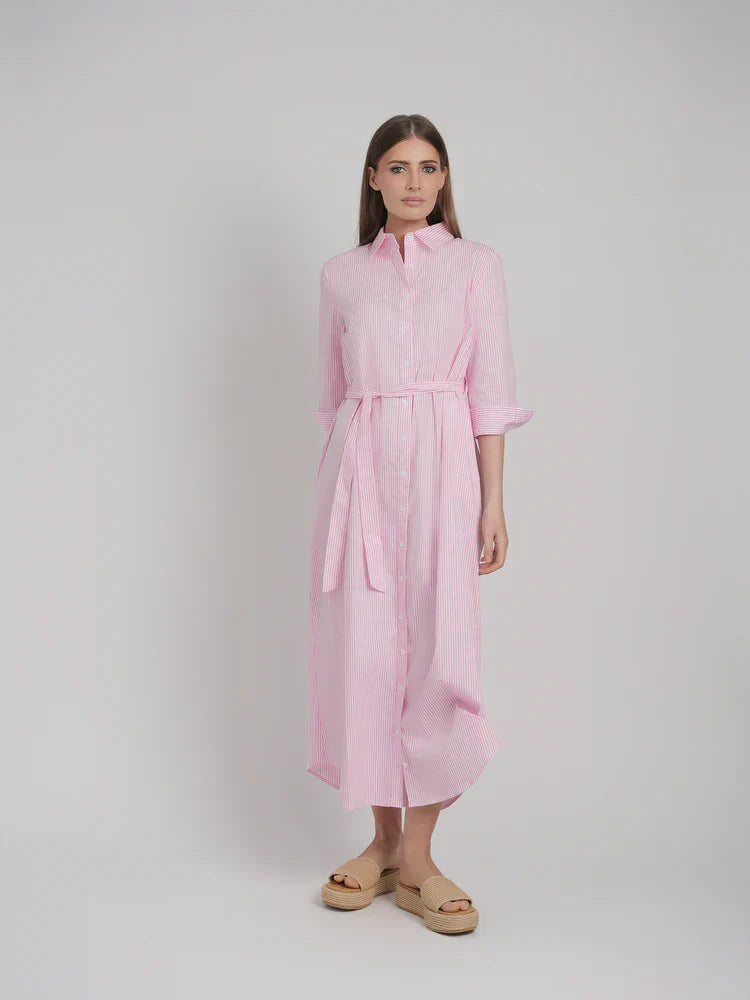 DANIELLA DRESS (PINK STRIPE)