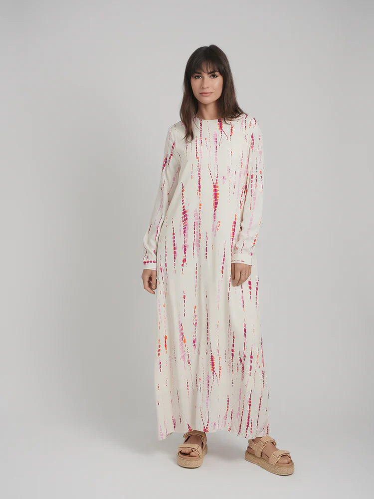 CAMILLA DRESS (PINK TIE DYE)