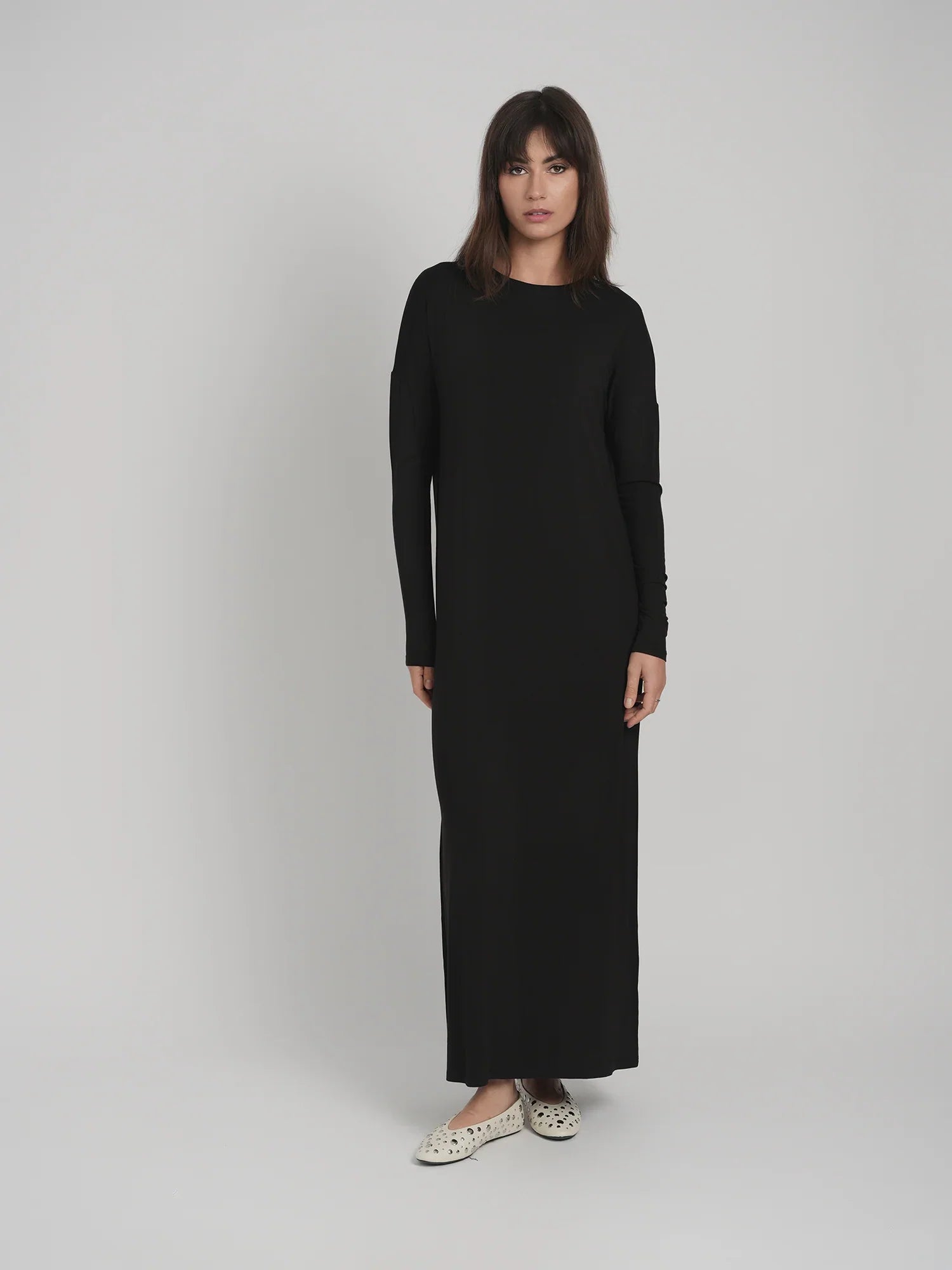 MODAL MAXI DRESS (BLACK)