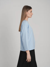 SIDE CINCH TOP (POWDER BLUE)