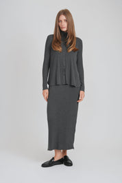 DUO DRESS (CHARCOAL)