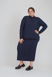 DUO DRESS (DARK NAVY)
