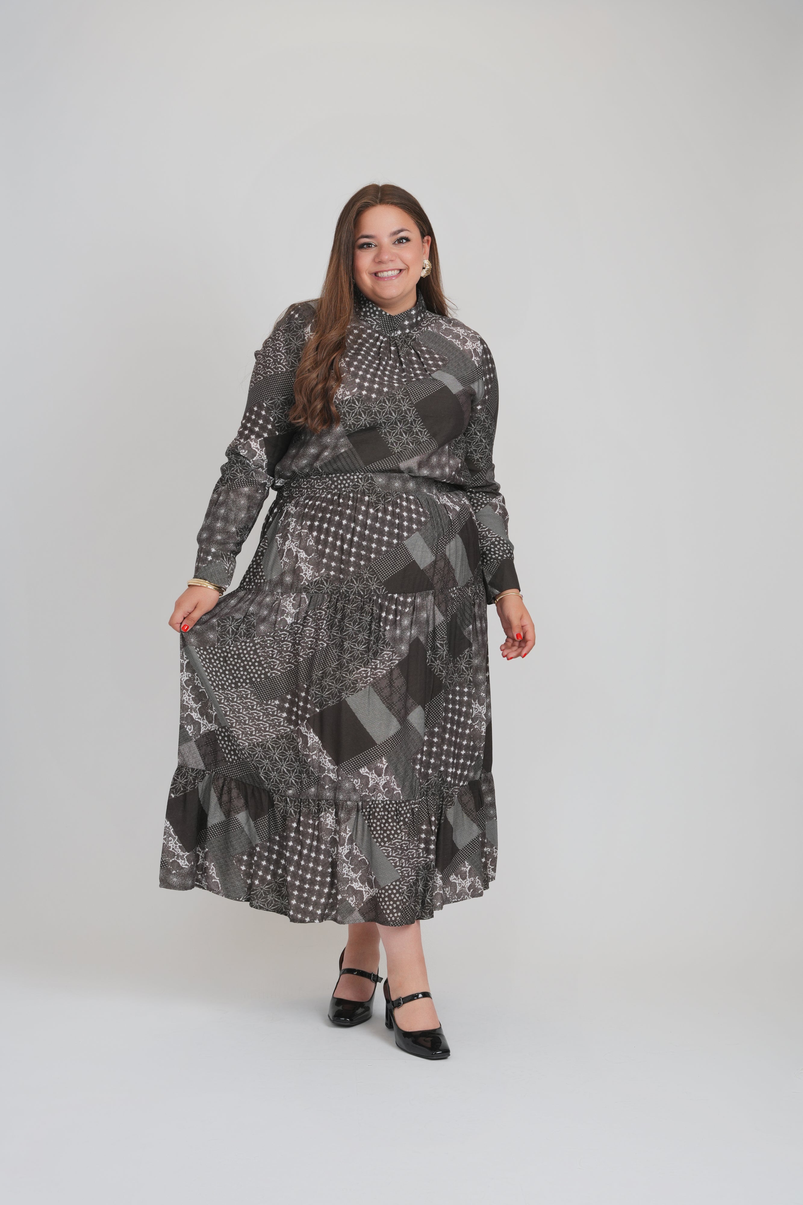 ELISE 2 PCS. SET (BROWN PATCH)