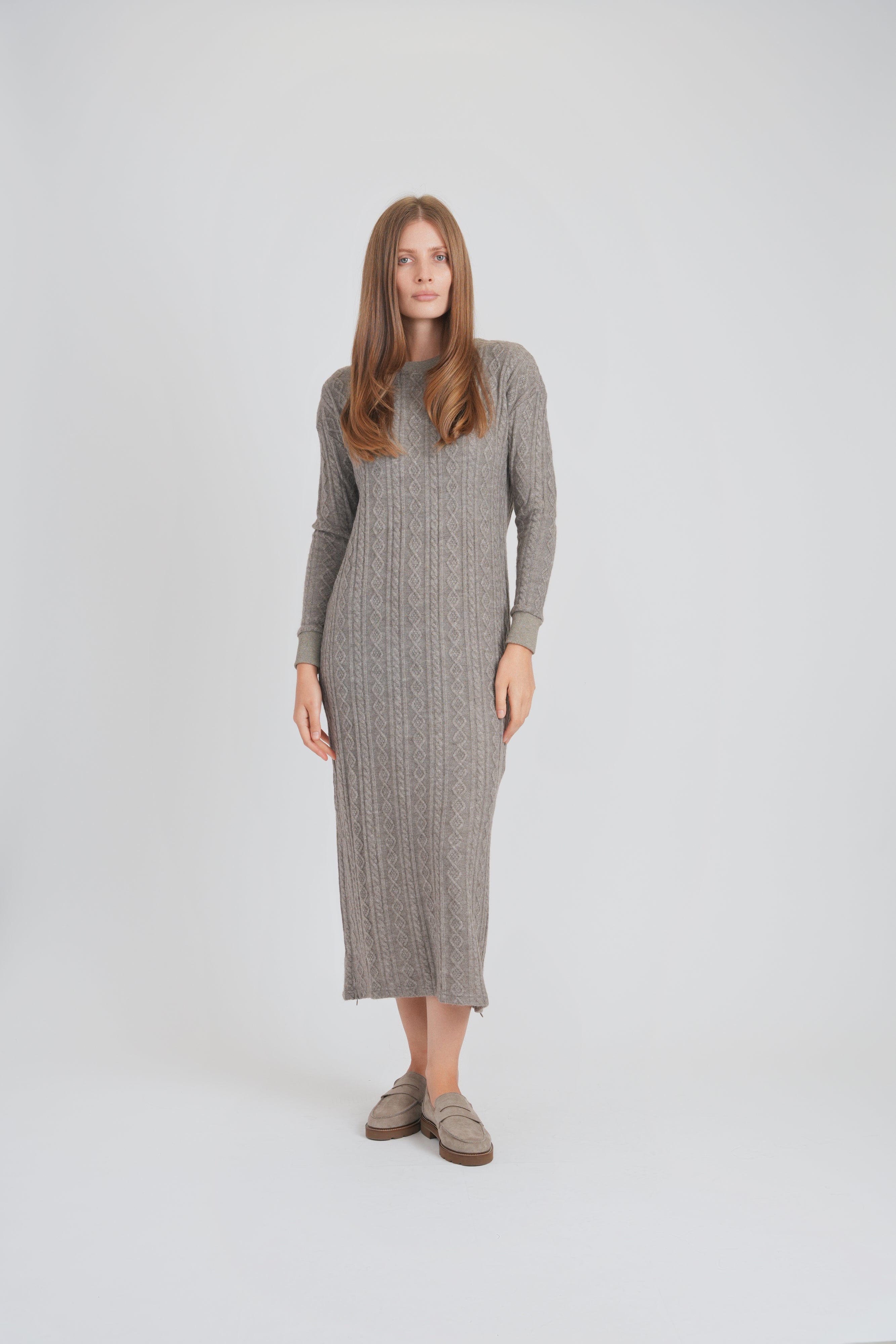 SABLE DRESS (TAUPE)